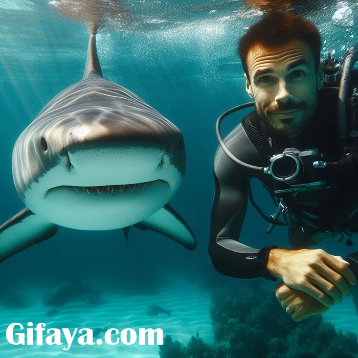 Sumérgete y cambia tu rostro junto a tiburones en el océano