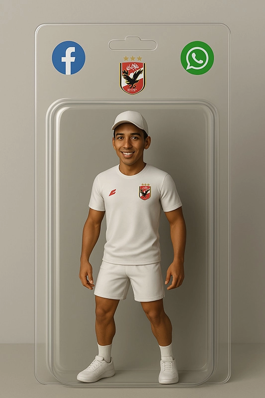 Transforma tu rostro y sé un héroe del Al-Ahly deportivo