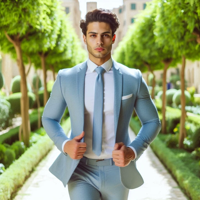 Transforma tu estilo intercambiando rostros con un joven elegante