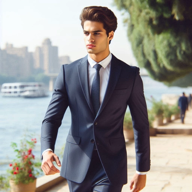 Conviértete en el protagonista con tu rostro en el elegante joven del Nilo