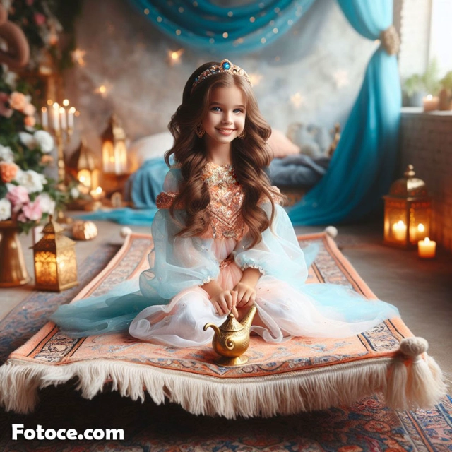 Transforma tu rostro en una princesa de Aladino fácilmente