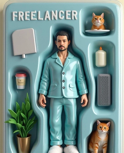 Transforma tu rostro en un creativo freelancer innovador