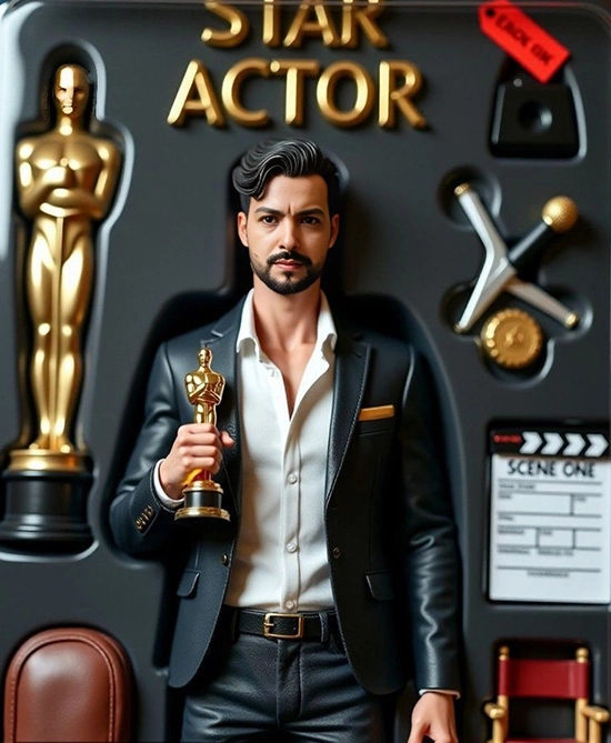 Conviértete en estrella: Transforma tu rostro en un actor premiado