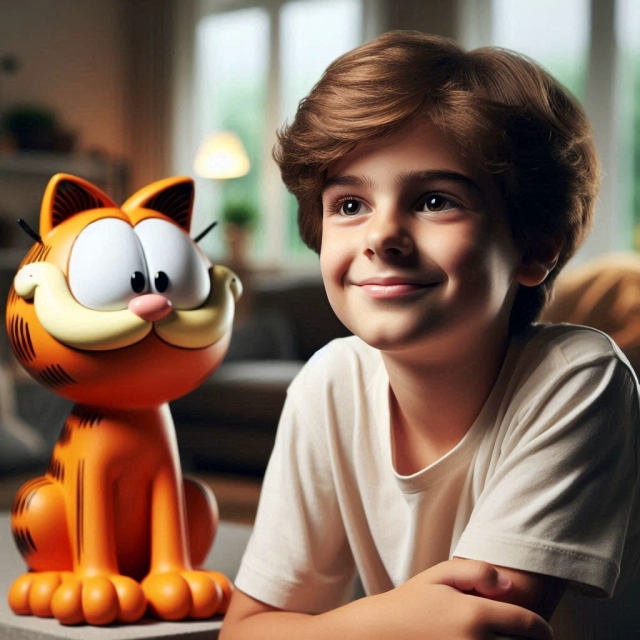 Convierte tu cara y vive aventuras con Garfield el gato divertido
