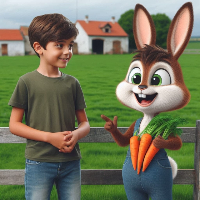 Cambia tu rostro y conoce al encantador conejo granjero