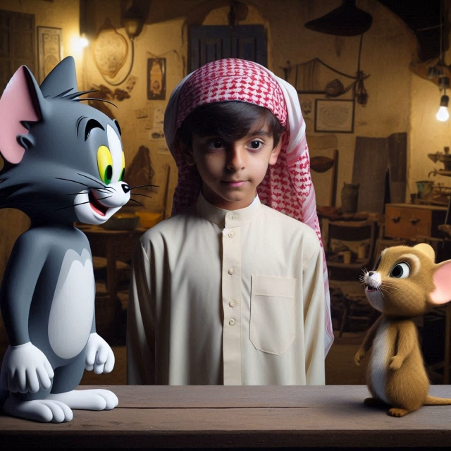 Conviértete en el héroe árabe de Tom y Jerry con Face Swap
