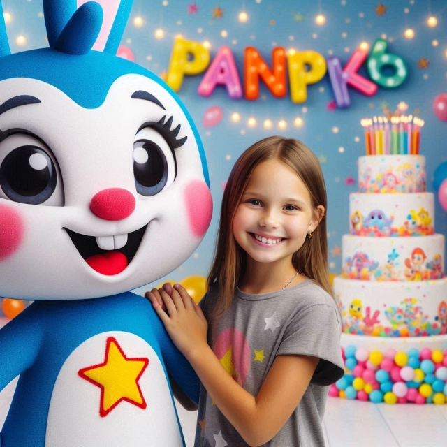 Transforma tu rostro y sé amiga del conejo de la fiesta animada