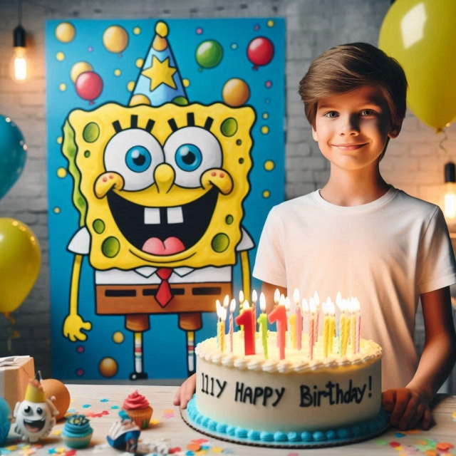 Celebra tu cumpleaños con Bob Esponja y cambia tu rostro