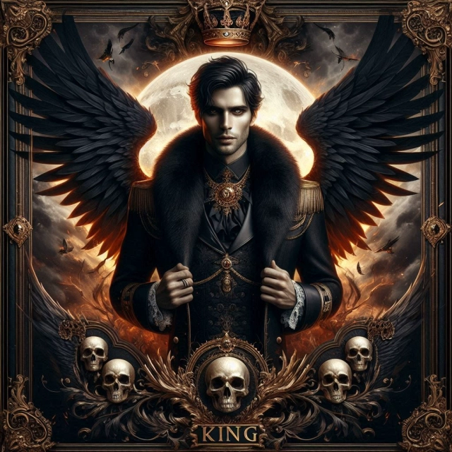 Conviértete en el Príncipe Oscuro con Alas de Cuervo