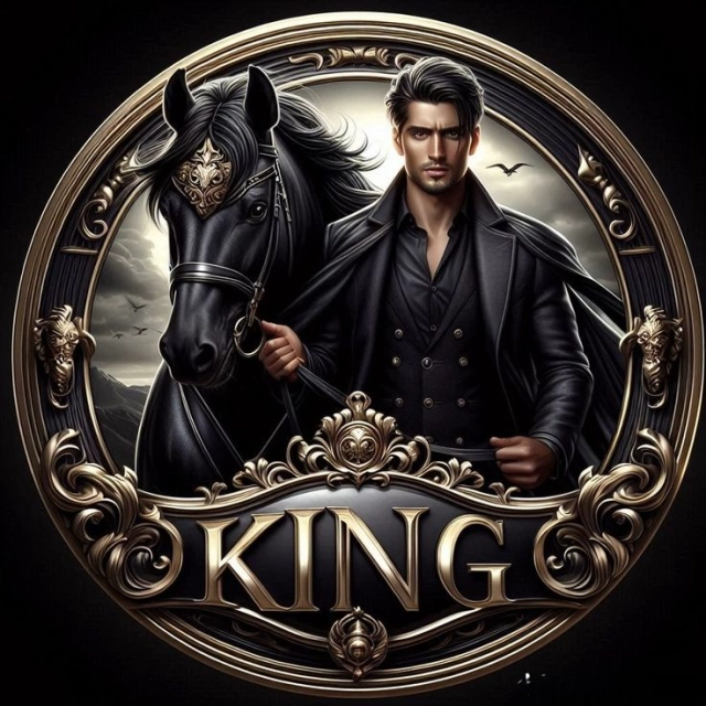 Transforma tu rostro: sé el rey en un majestuoso caballo negro