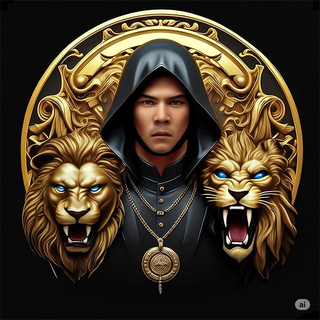 Conviértete en líder con Face Swap: Trono y Leones Resplandecientes