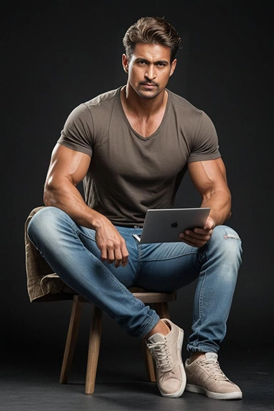 Cambia tu rostro por el de este joven moderno en un clic fácil