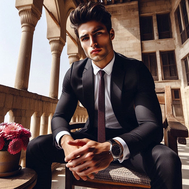 Transfórmate en una estrella con nuestro face-swap de estilo elegante