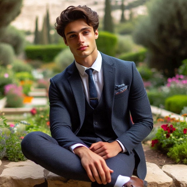 Transforma tu imagen con el estilo de un joven elegante en el parque