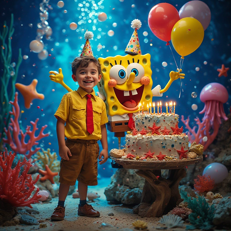 Vive una Fiesta Submarina con Spongebob y Cambia Tu Rostro