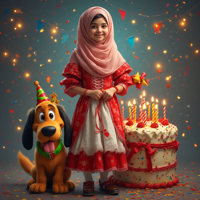 Celebra con Pluto: Personaliza la escena de cumpleaños mágica