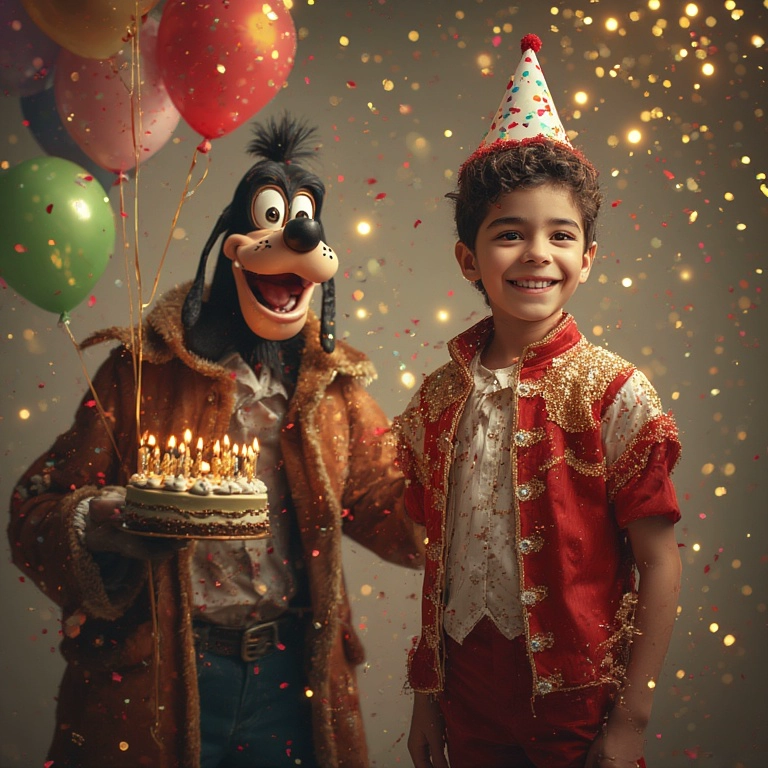 Celebra con Goofy y personaliza tu fiesta mágica