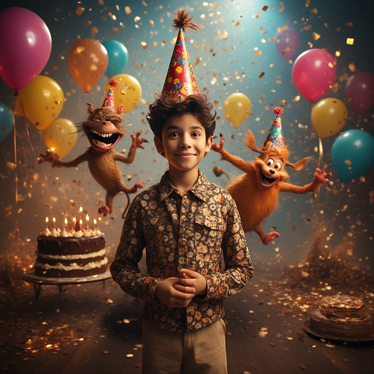 Transforma tu rostro en una fiesta mágica de cumpleaños