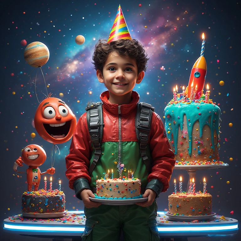 Celebra en el cosmos con un cambio de cara espacial