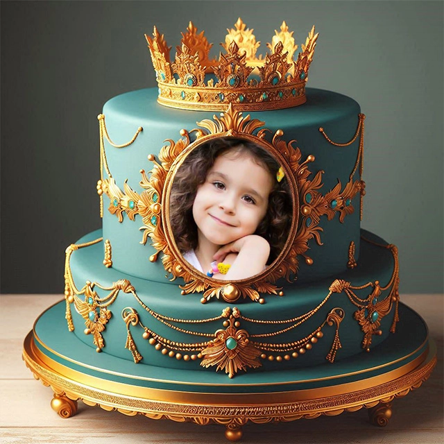 Haz que tus fotos luzcan regias con nuestro marco de pastel