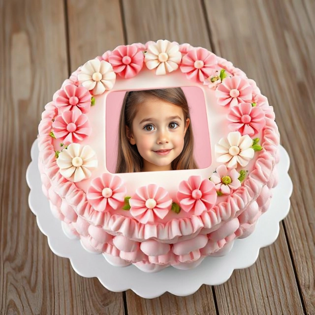 Realza tus fotos con un marco de pastel rosa encantador