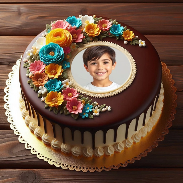 Sorprende con tu foto en un marco de pastel de chocolate único