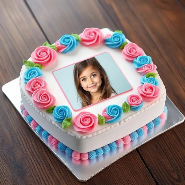 Personaliza tus fotos con un marco de pastel decorado y festivo