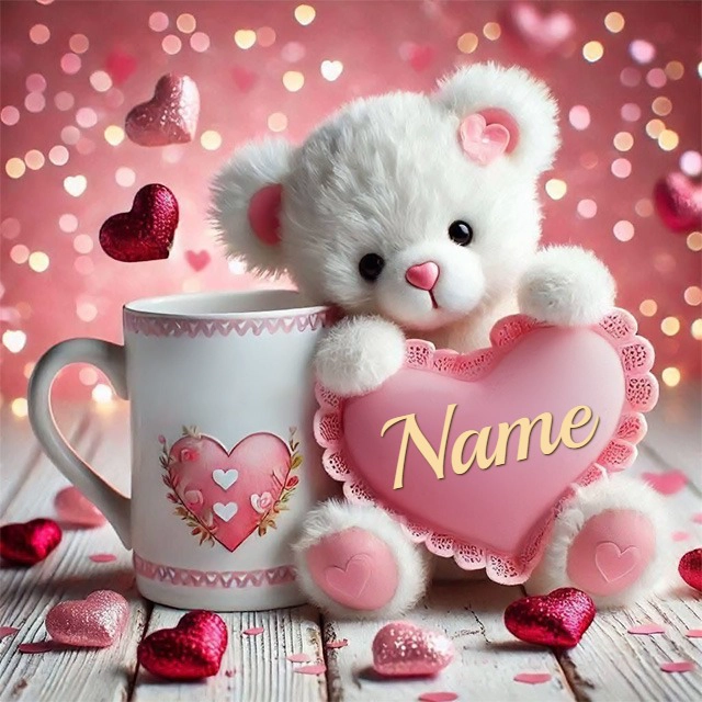 Personaliza con tu nombre una escena romántica y acogedora