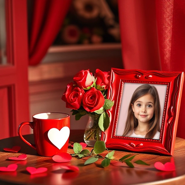 Enmarca tus fotos con estilo: marco rojo vibrante y elegante