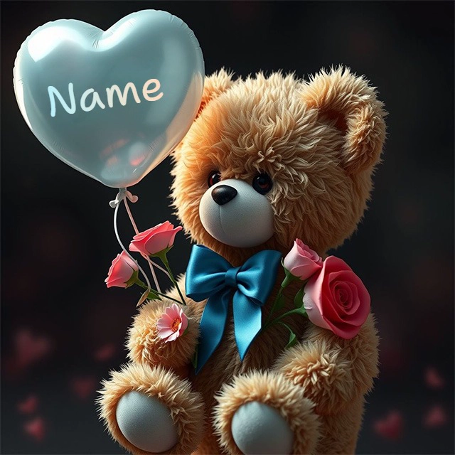 Personaliza una imagen de osito con tu nombre y compártela