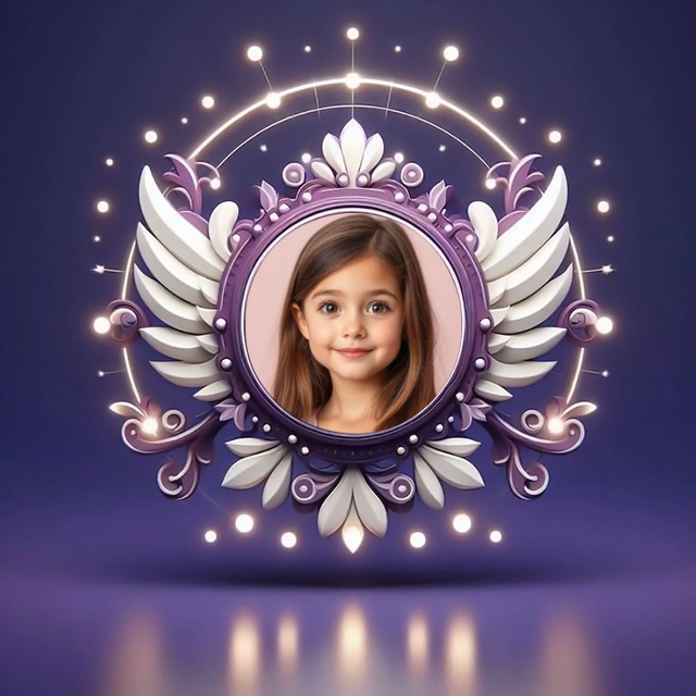 Enmarca tus fotos con un toque real y alas estilizadas