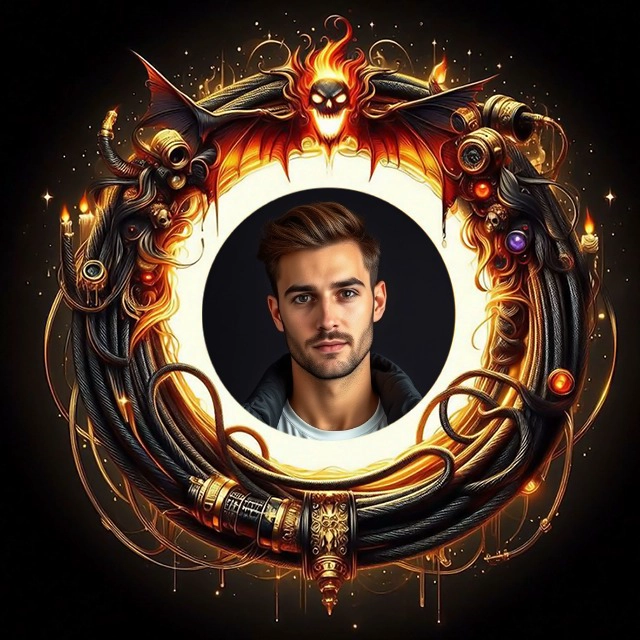 Personaliza tus fotos con un marco steampunk oscuro y atrevido