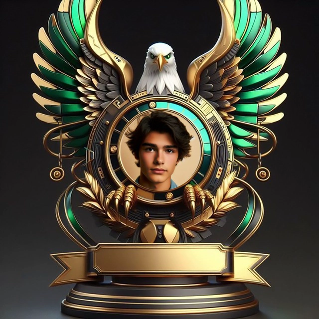 Personaliza tus fotos con un marco majestuoso de águila real