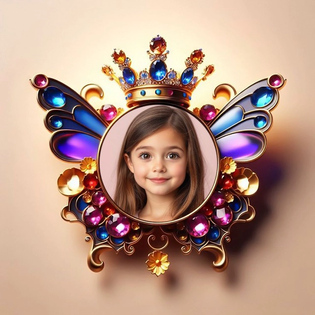 Enmarca tus fotos con alas de mariposa y acentos dorados mágicos