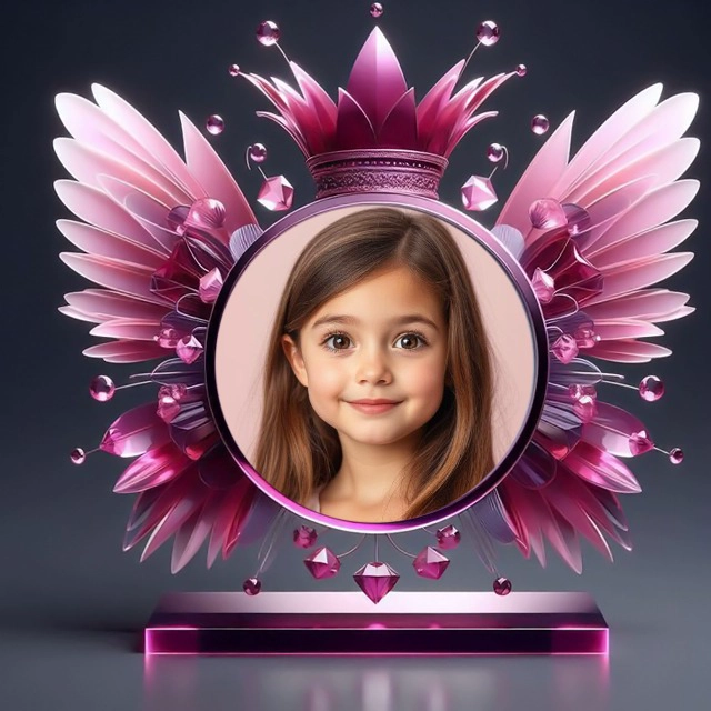 Enmarca tus fotos con un diseño rosa elegante y soñador