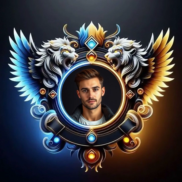 Transforma tus fotos con un marco místico de leones alados