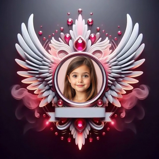 Personaliza tus fotos con un marco encantador blanco y rosa