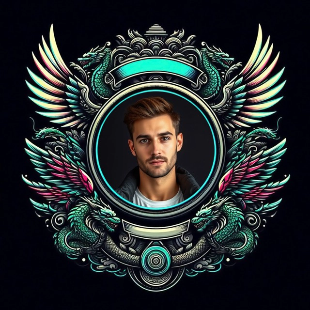 Convierte tus fotos en arte con marcos de dragones y alas