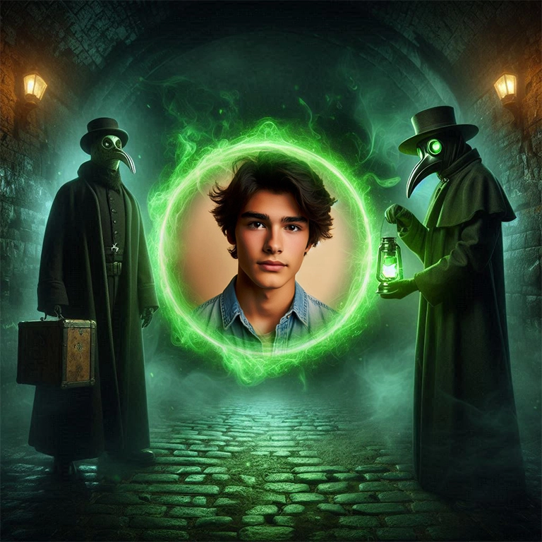 Transforma tus Fotos con Misterio y Magia en un Marco Único