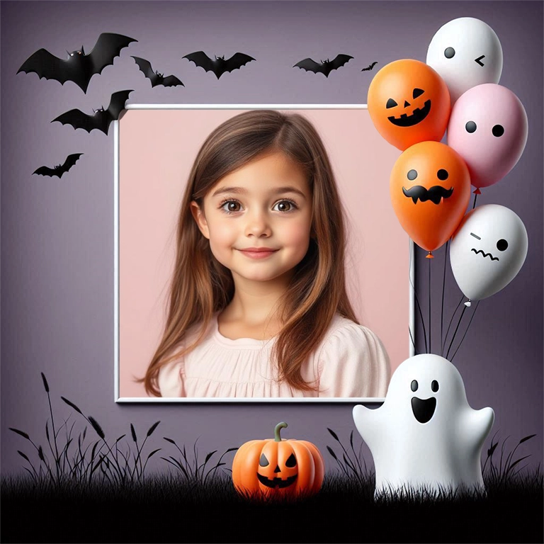 Transforma tus fotos con un marco de Halloween encantador