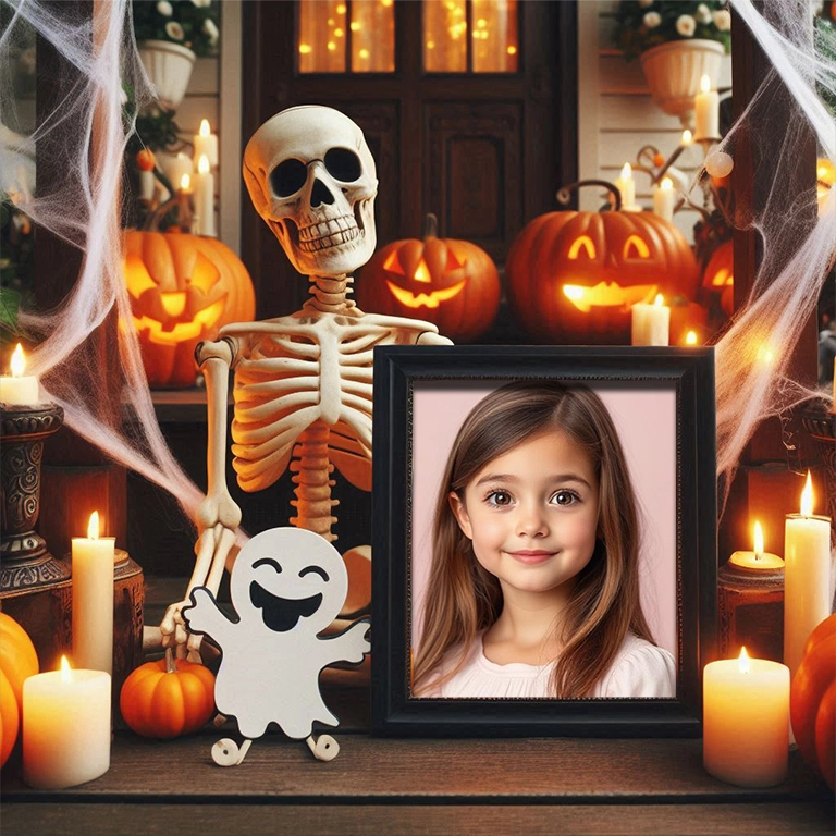 Transforma tus fotos con un porche encantado de Halloween