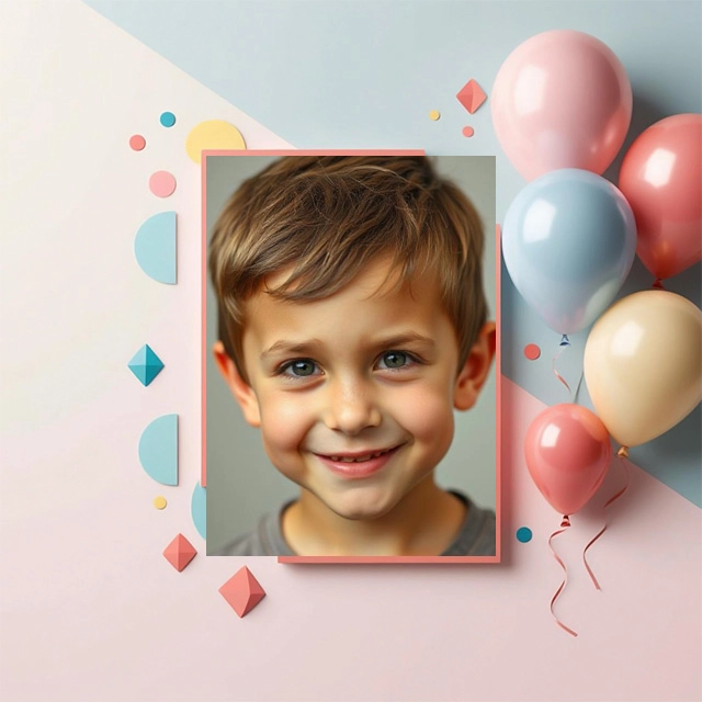 Transforma tus fotos con un marco minimalista y moderno en tonos coral