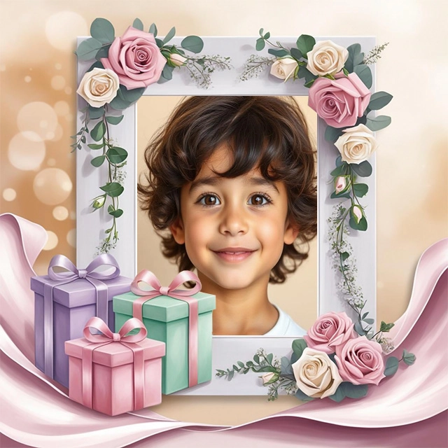 Marco Romántico y Elegante para Fotos Especiales