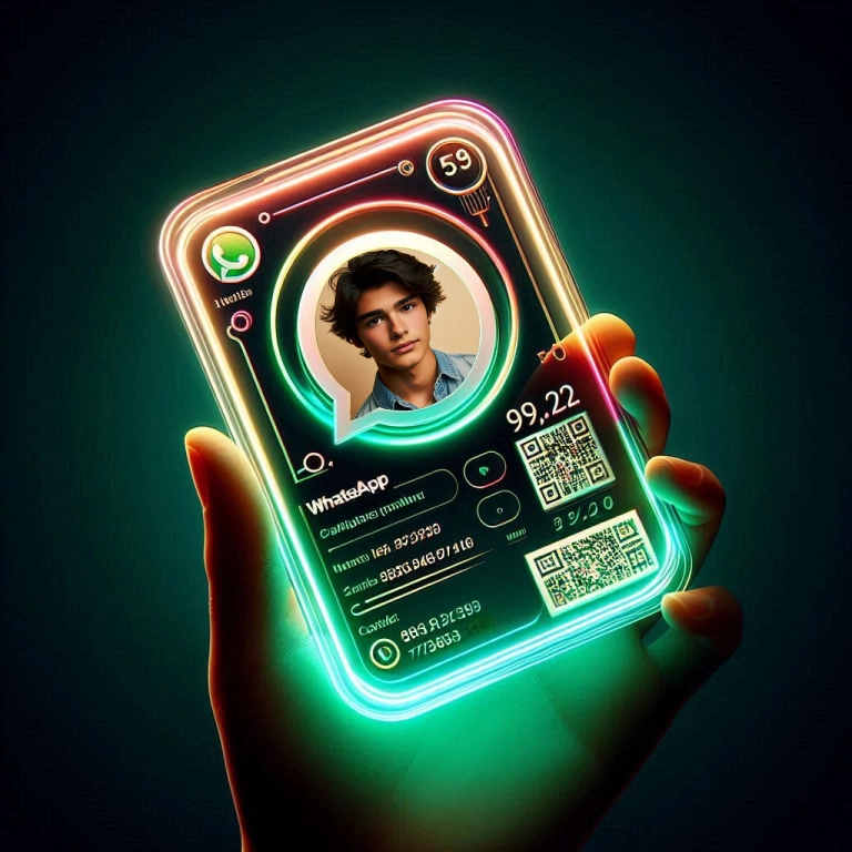 Inserta tu foto en un marco futurista inspirado en WhatsApp