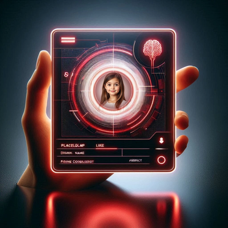 Enmarca tus fotos con un diseño minimalista y futurista rojo