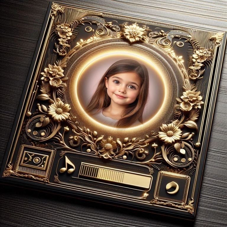 Transforma tus fotos con marcos oscuros y dorados de lujo