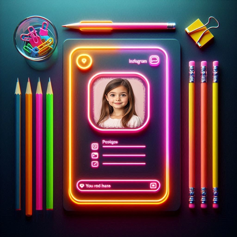 Personaliza tus fotos con un marco de neón estilo Instagram