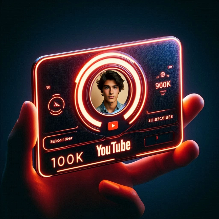 Personaliza tus fotos con el marco temático de YouTube 100K