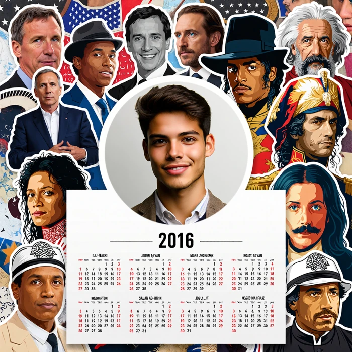 Inserta tu foto en un marco patriótico vibrante con calendario 2016