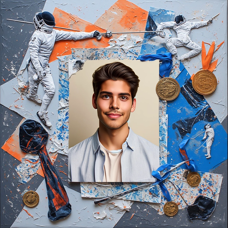 Da vida a tus fotos con nuestro dinámico marco de esgrima